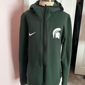 Michigan State Nike MSU sweatshirt hoodie green medium